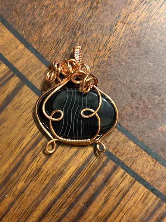 Black Onyx Cauldron Pendant